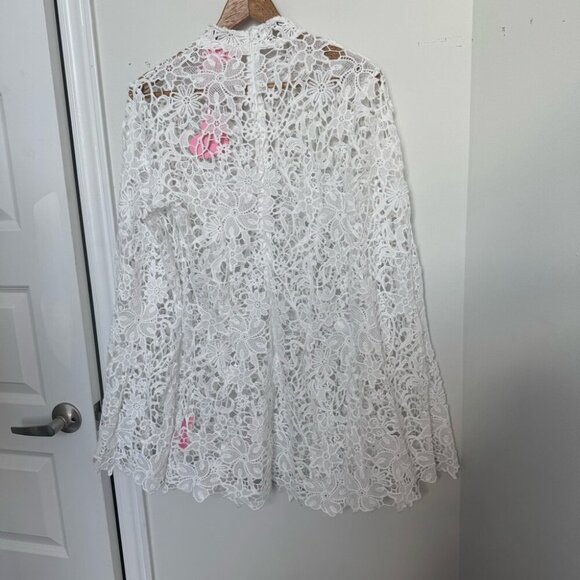 NWT SUGAR THRILLZ GROOVY KIND MINI DRESS crochet fairy hippy festival XXL - Picture 6 of 6